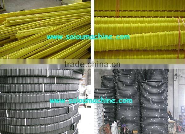 corrugated plastic flat pipe production line