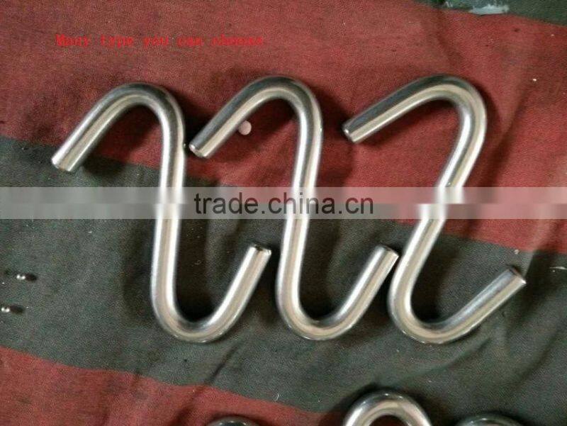 wells hardware stainless sus304 ss316 S Type Metal shaped hanger S hook