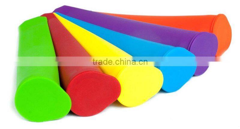 Popsicle Molds/Ice Pop Molds/Rainbow Colored Tubes with lids ice mold