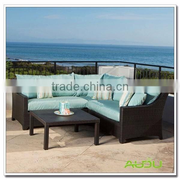 Audu 4 pieces Cheap Patio Wicker Garden Sofa/Outdoor Sofa/Rattan Sofa