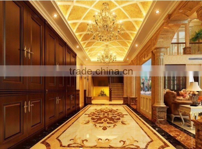 Noble and Elegant European Style Interior Design for Corridor of Residential Villa with Building Material and Furnishing