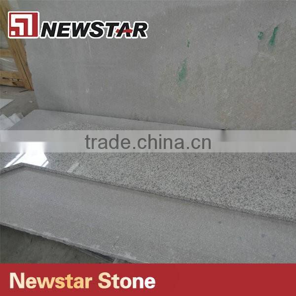 Newstar White granite G655 l shape granite countertop