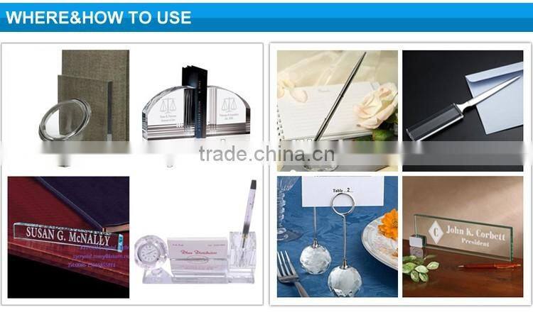 New coming crystal bookends for business gift