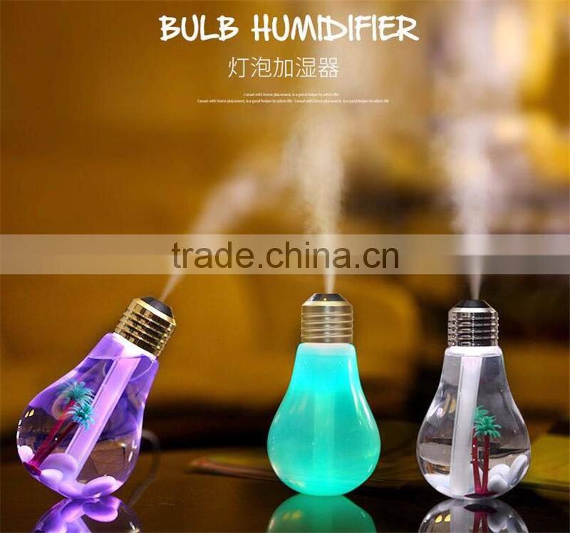bulb humidifier 2016 Newest Mini humidifier night lights humidifier Colorful bulbs humidifier