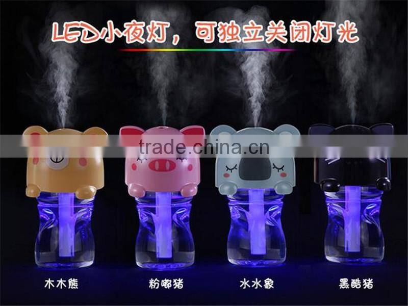 CT-744 Upgrade three generations bottle humidifier USB mini humidifier home office Pet cute cartoon humidifier