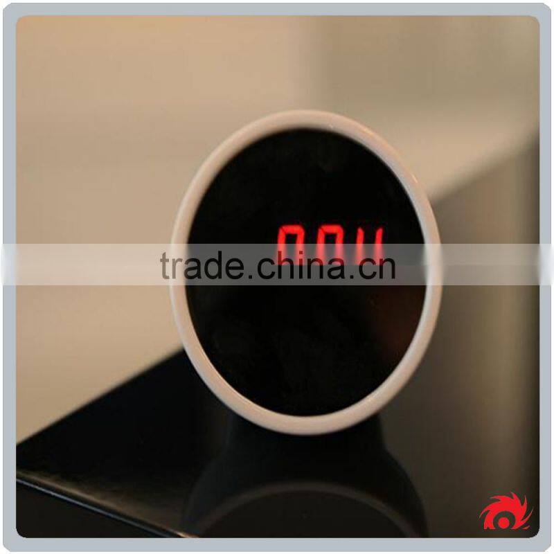 Creative Digital Electrical Gift Beautiful Ladys Small LED Desk Table Make Up Mirror Alarm Clock