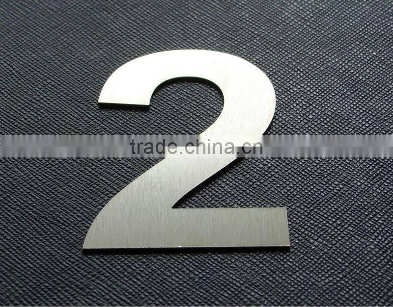 Stainless steel 10cm height house number plate
