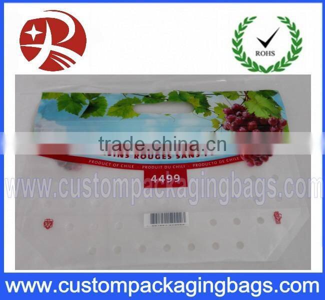 Co-extruded Slider Pouch Standing Pouch Grapes Zipper Laminated Bunch Bag