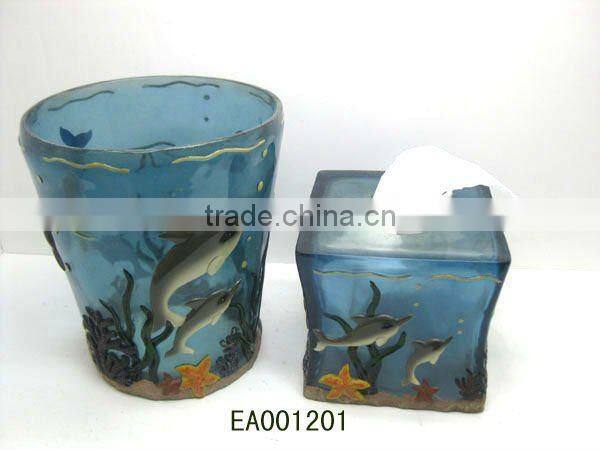 Complete bath sets products novel resign home decoration 2016 hot sale products