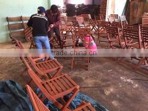 High quality best selling eco friendly Set of Natural Wood Bench & Table from Viet Nam