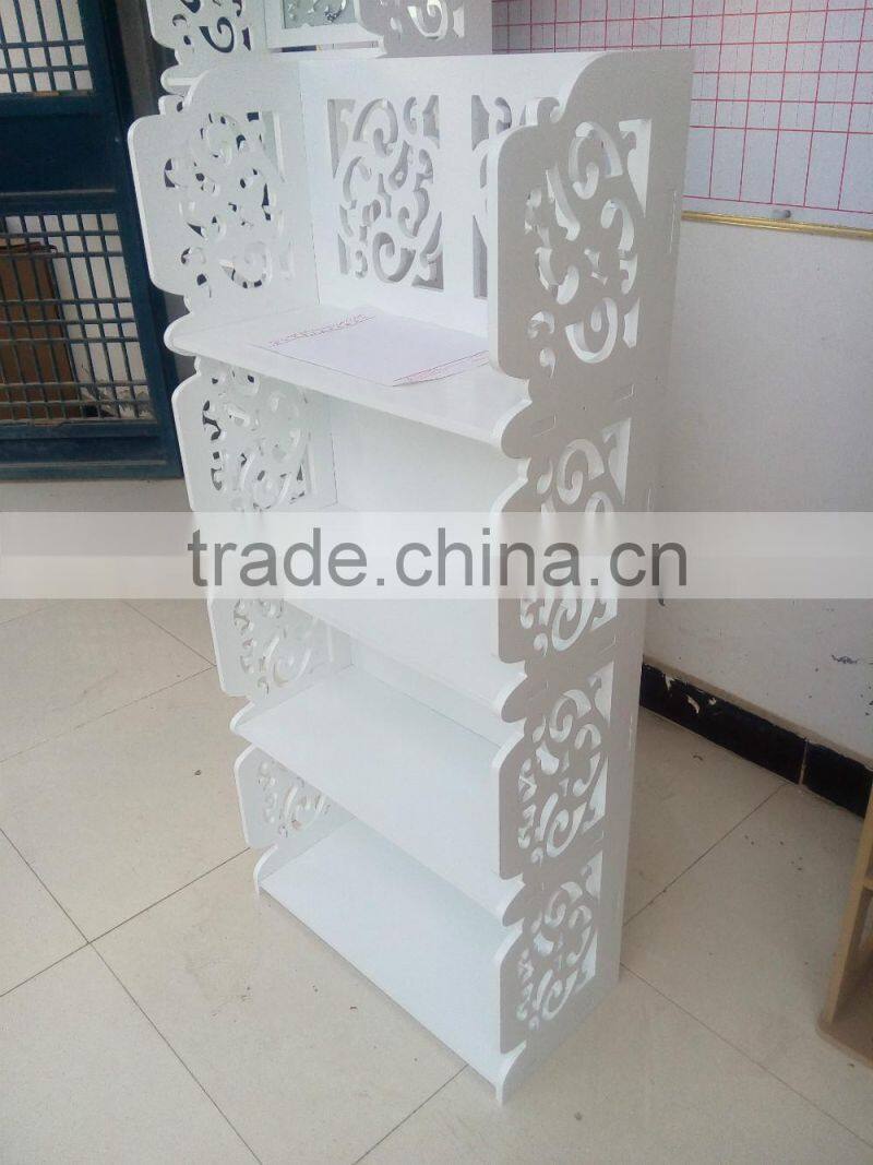 2016 New Style White Classical Wood Storage Cabinet /Bookshelf