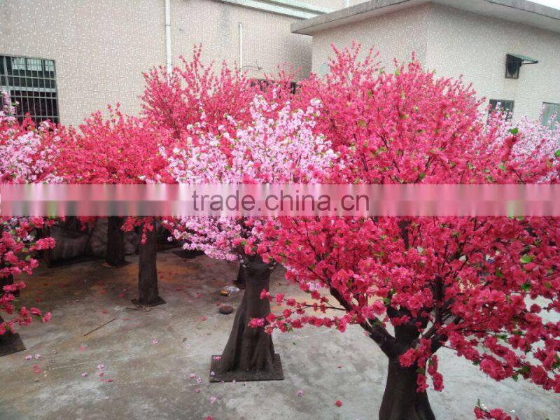 Artificial Peach Blossom Flower Tree for Graden Decoration