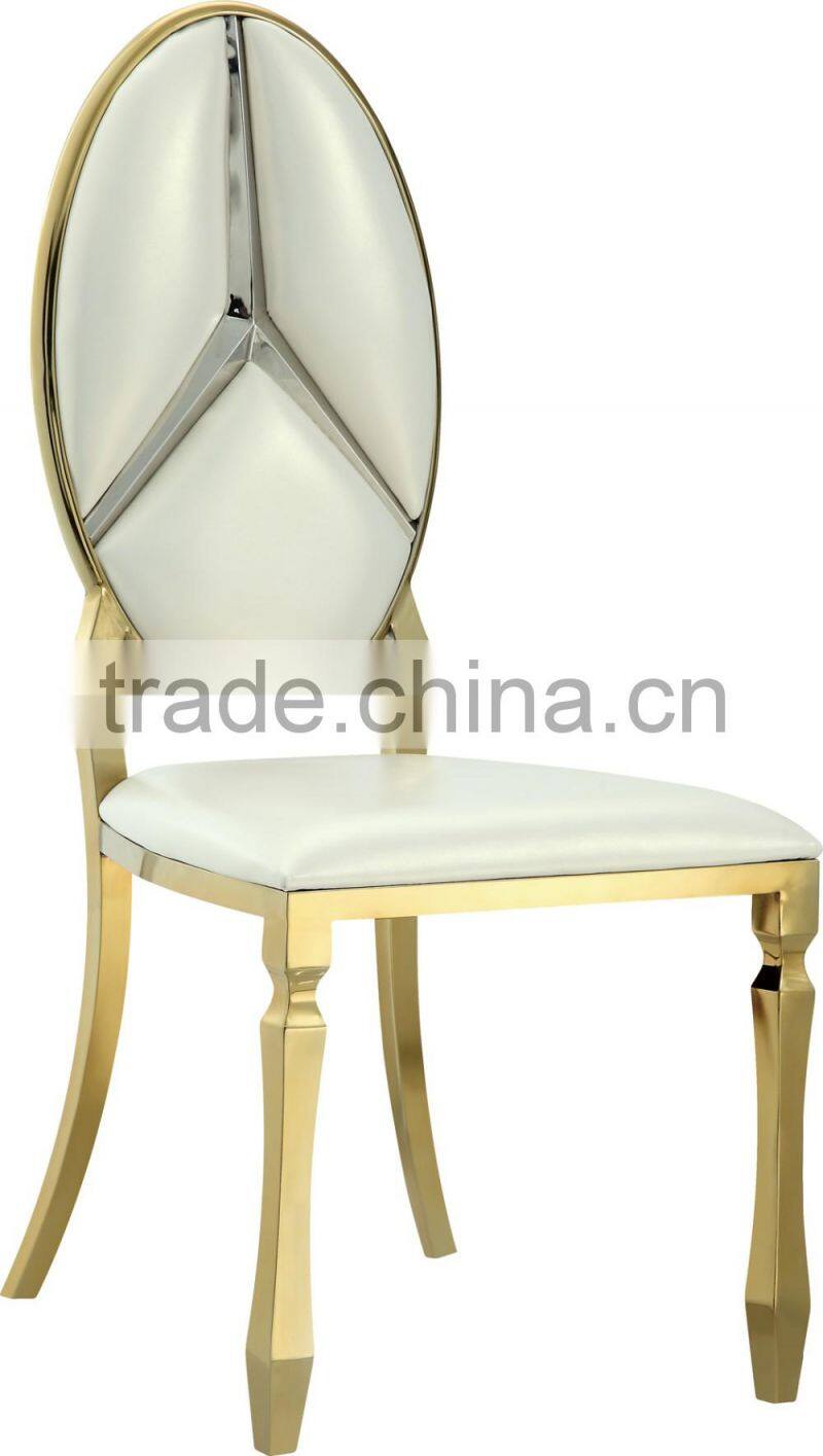 2016 luxury stainless steel dinning chair for whole sale A068G