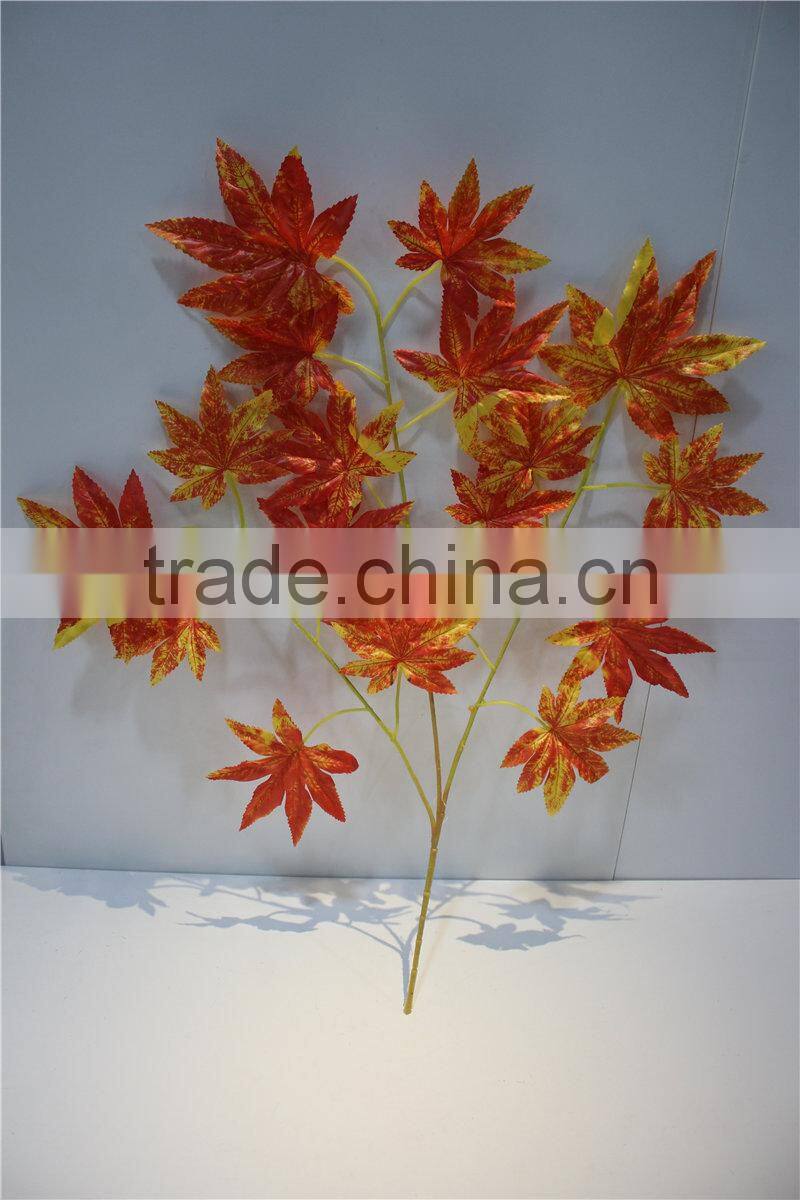 artificial plants artificial leaf branch decor red maple leaf decoration