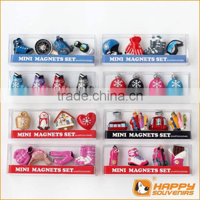 Souvenir fridge magnet city landscape painting and special miniature food series 3D advertising product