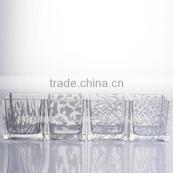 newest houshold type machine made the double groove square vase