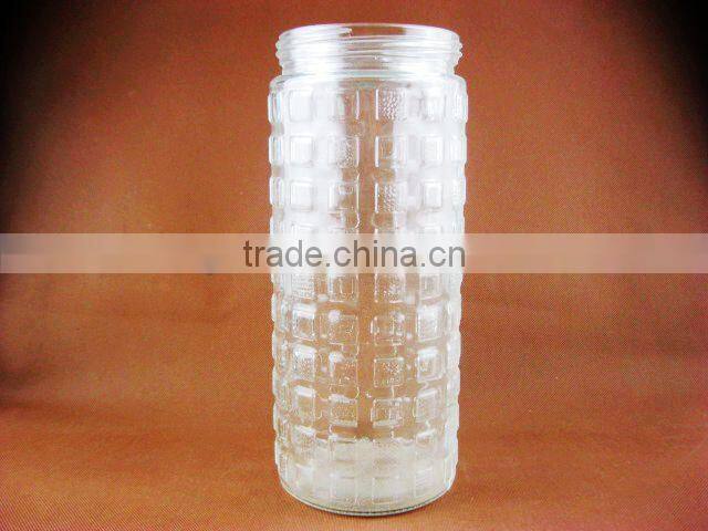 Glass storage jar