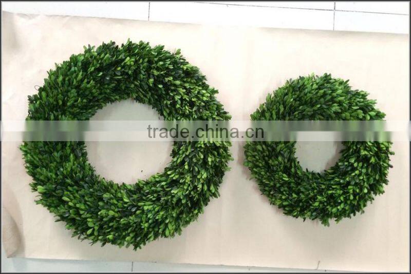 Christmas decoration preserved boxwood wreath