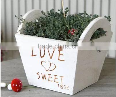2017 wooden flower pot wooden pot wooden design garden flower pot