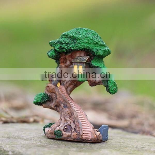 Custom resin mini castle fairy house
