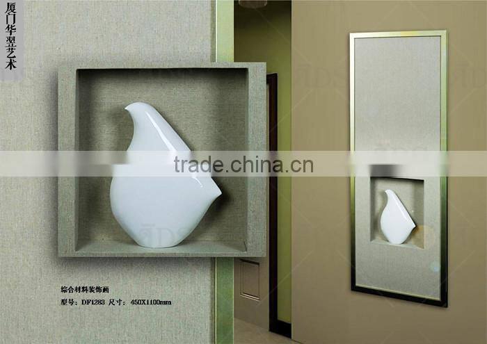 ceramic wall art decoration canvas handmade painting