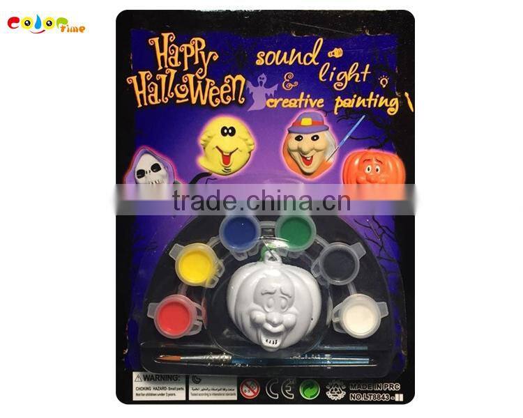 new funny Halloween pumkin pendant face paint with light and sound/safe festival face paint/ party face paint