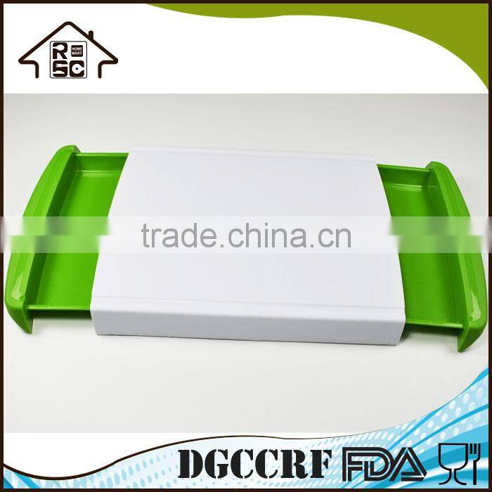 Multificational Cutting Board Plastic Tray for Easy Waste Removal
