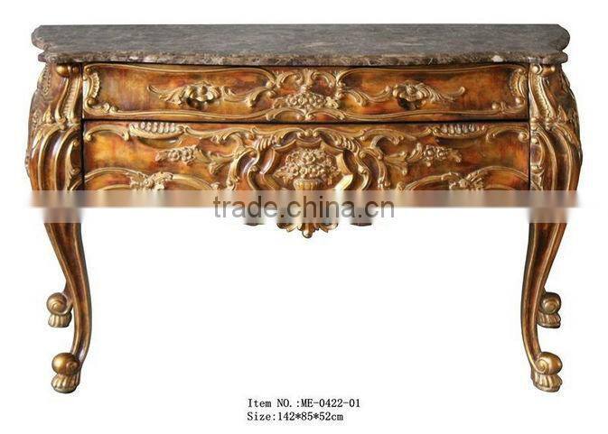 Barroco antique gold console table / home furniture ME-0422-01