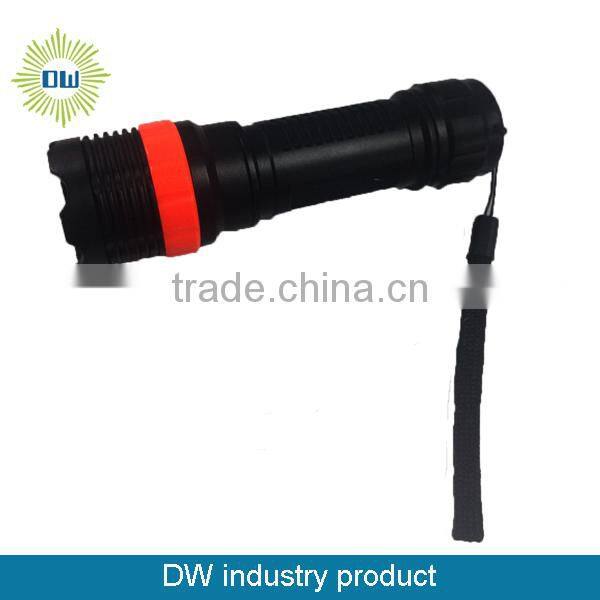 1 led fake-metal zoomed plastic flashlight for promotion
