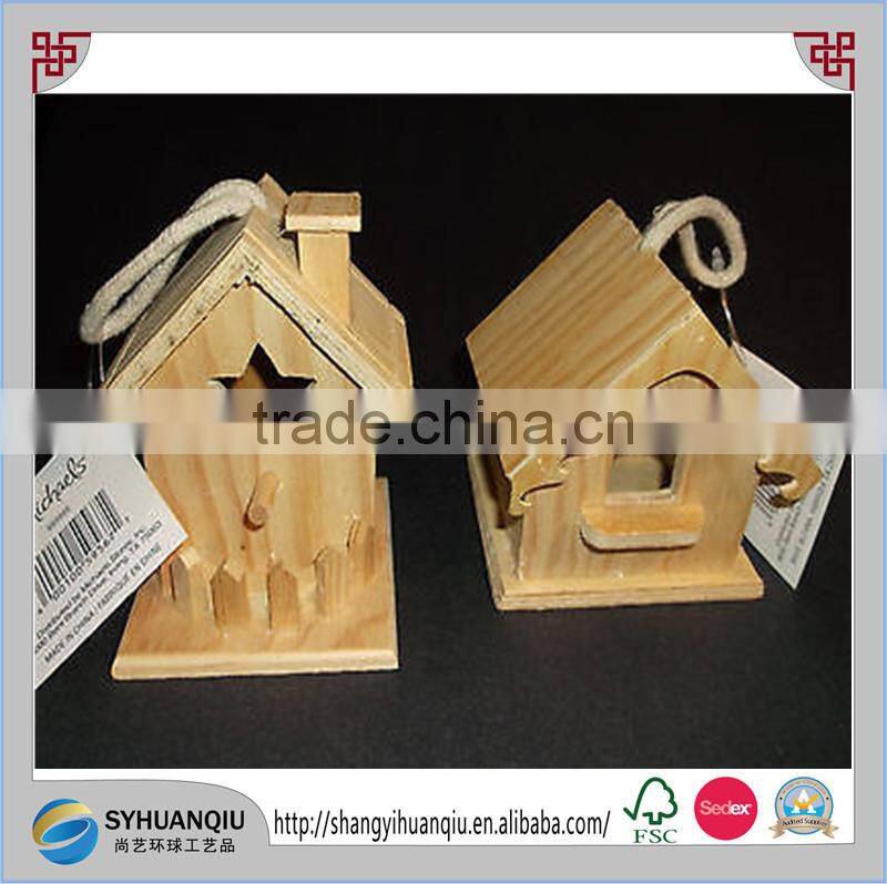 NEW UNFINISHED MINIATURE BIRD HOUSES