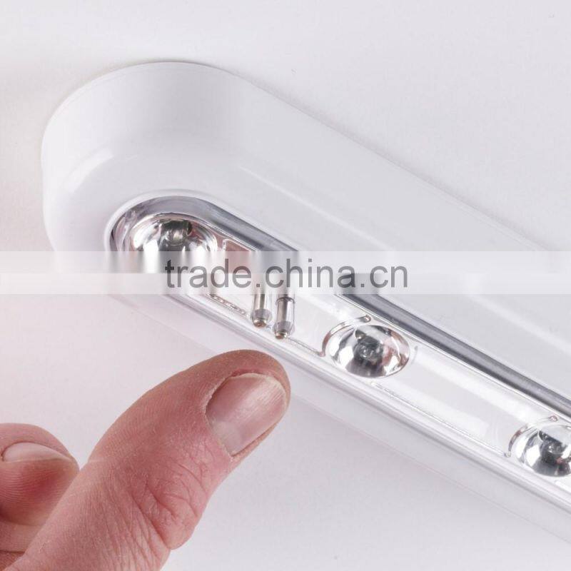 Twin Pack of Cool White LED Touch Operated Battery Cupboard night Lights