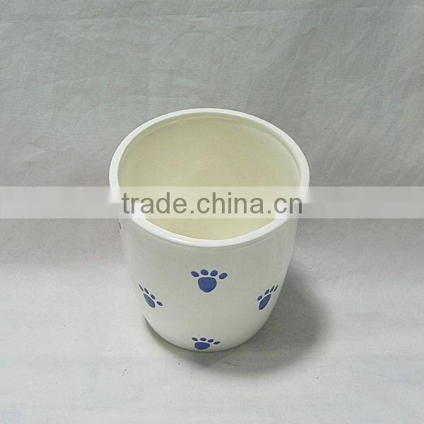 White Color Dog Treat Jar