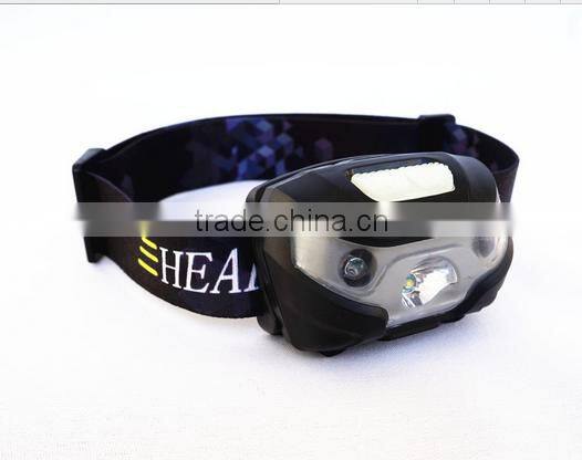 Amazon 3w waterproof ip65 led head lamp with warning function