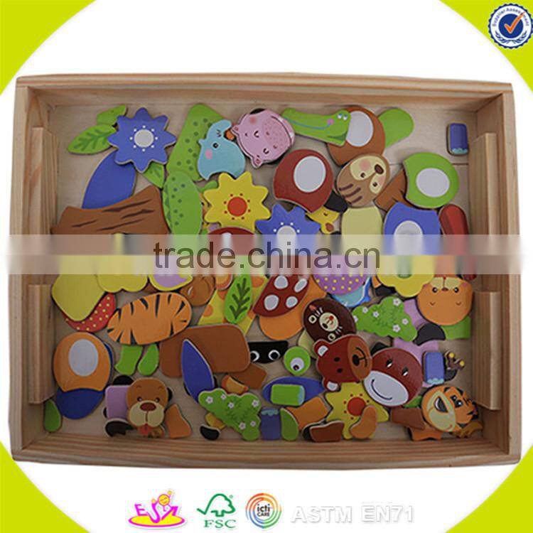 Wholesale multifunction magnetic wooden easel blackboard top quality wooden blackboard wooden double sides blackboard W12B060