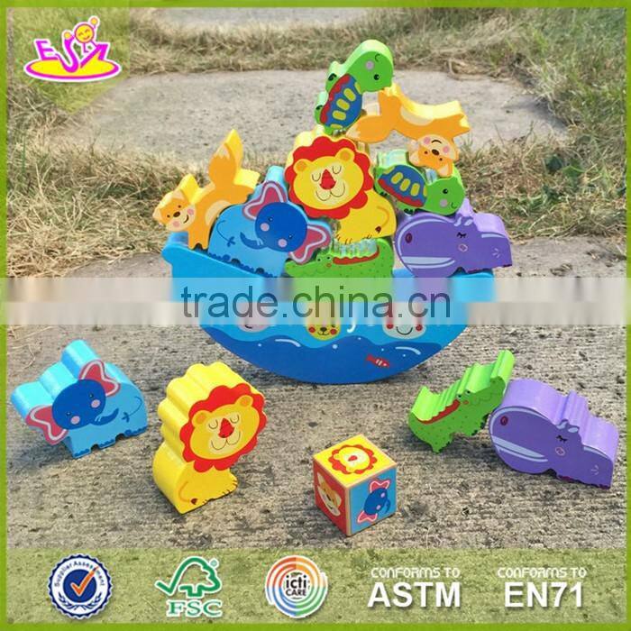 wholesale top sale wooden balancing toy for kids,Cheap wooden balancing toy,DIY colorful wooden balancing toy W11F047