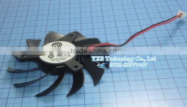 Cpu Cooling Fan For MSI R6850 R6870 R6790 460GTX 560GTX 570GTX 580GTX PLD08010S12HH 2wires DC12V 0.35A Brushless Cooler Radiato