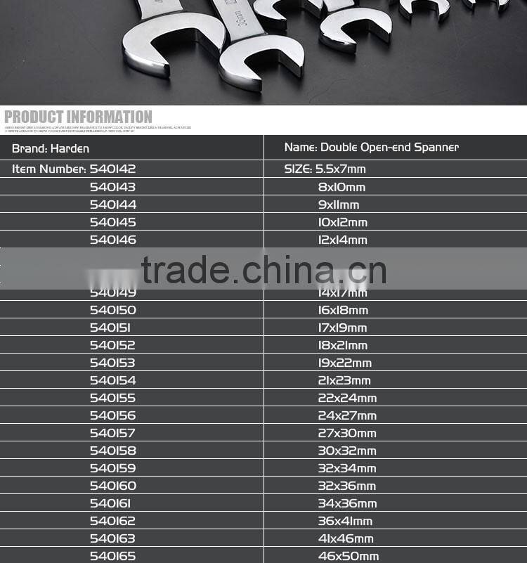 professional double open -end spanner handle tools ratchat wrench durable spanner tools