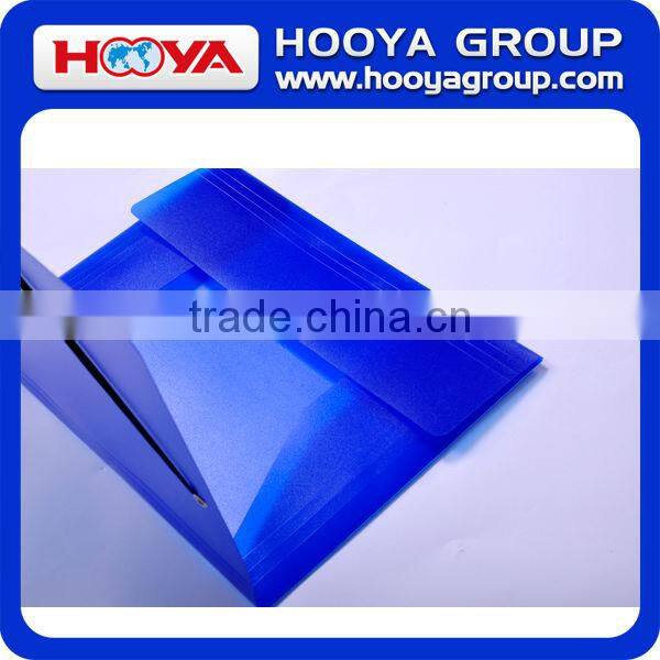 promotional cheap stationery transparent wholesale plastic elastic closure folder