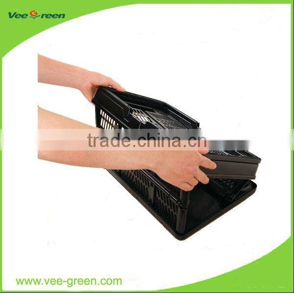 plastic foldable portable basket for shopping