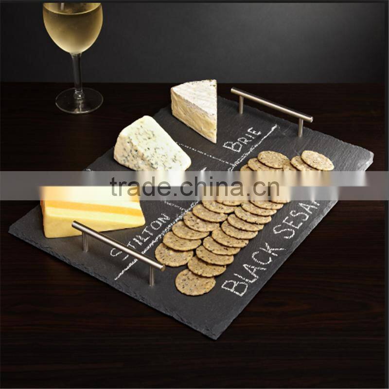 convenient black slate placemat