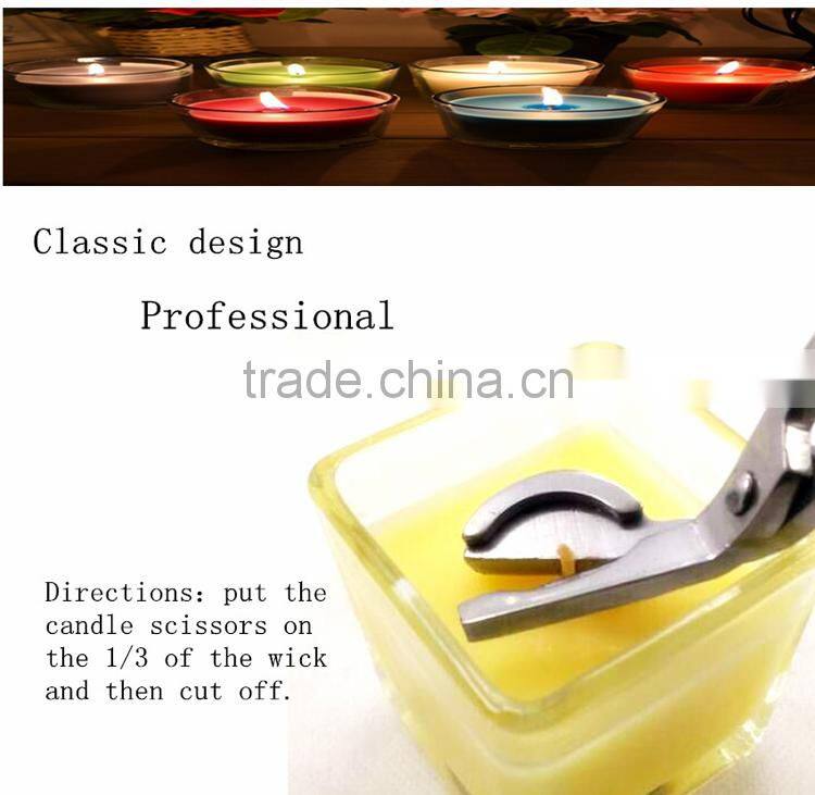High quality stainless steel wick trimmer candle scissors /snuffer/dipper professional production C013