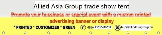 customized stainless steel adjustable height fold trade show pvc tent