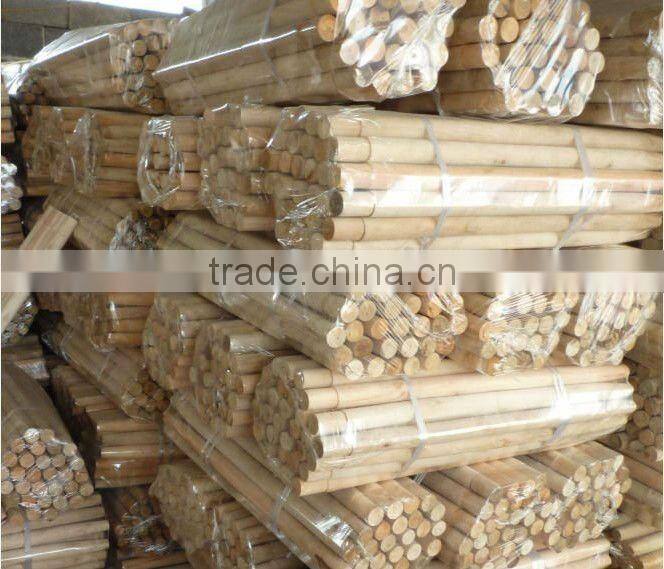 Natural wooden garden shovel handle