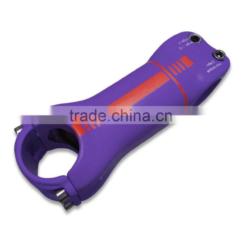 6 and 17 degree colorful super light full carbon fiber T700C bicycle 3k UD stem