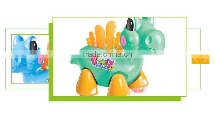 High quality plastic kids battery operated walking dinosaur toy