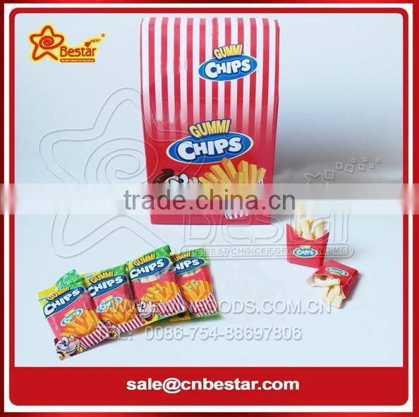 Fruity Flavour Gummy Roll Candy With Popping Candy