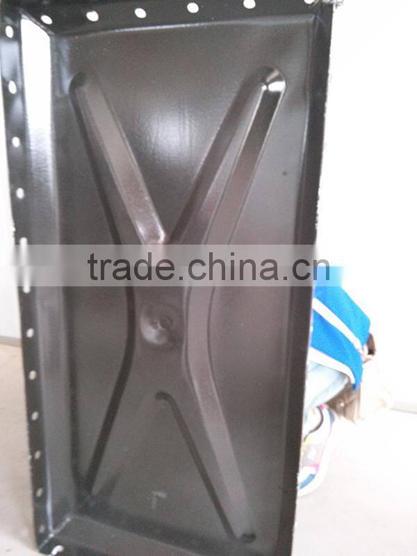 Porcelain enamel tank, enamel panels