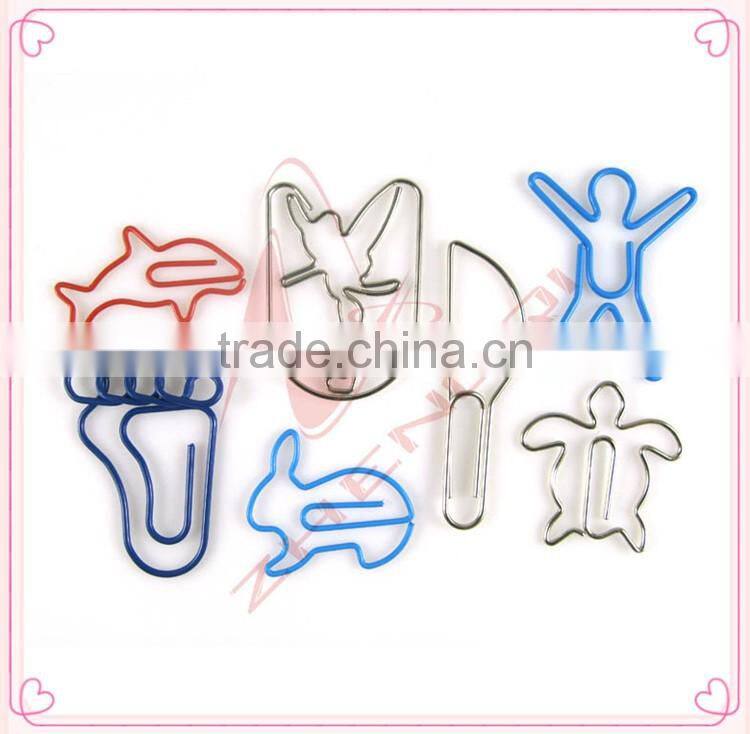 Advertising tin box OEM shape metal wire paper clips