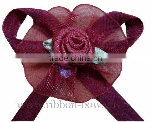 hongkong ribbon flower bow,clothing ornament,
