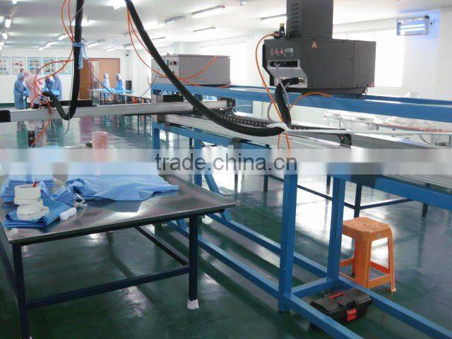 Knit Cuff Blockade Unisex Doctor and Nurse Rinforced Gown